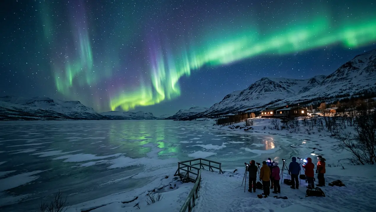 View of Abisko Stargazing