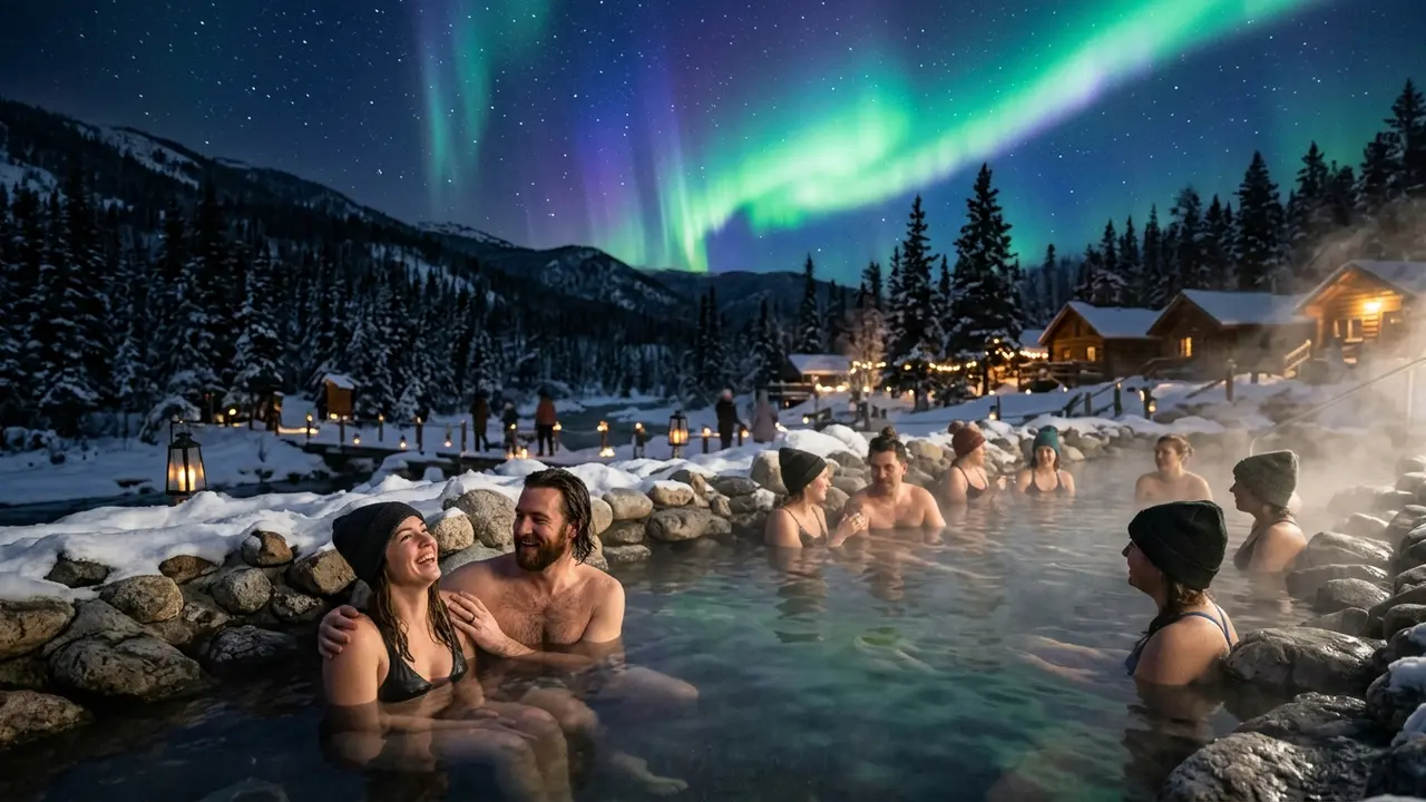 Northern Lights & Chena Hot Springs Tour from Fairbanks