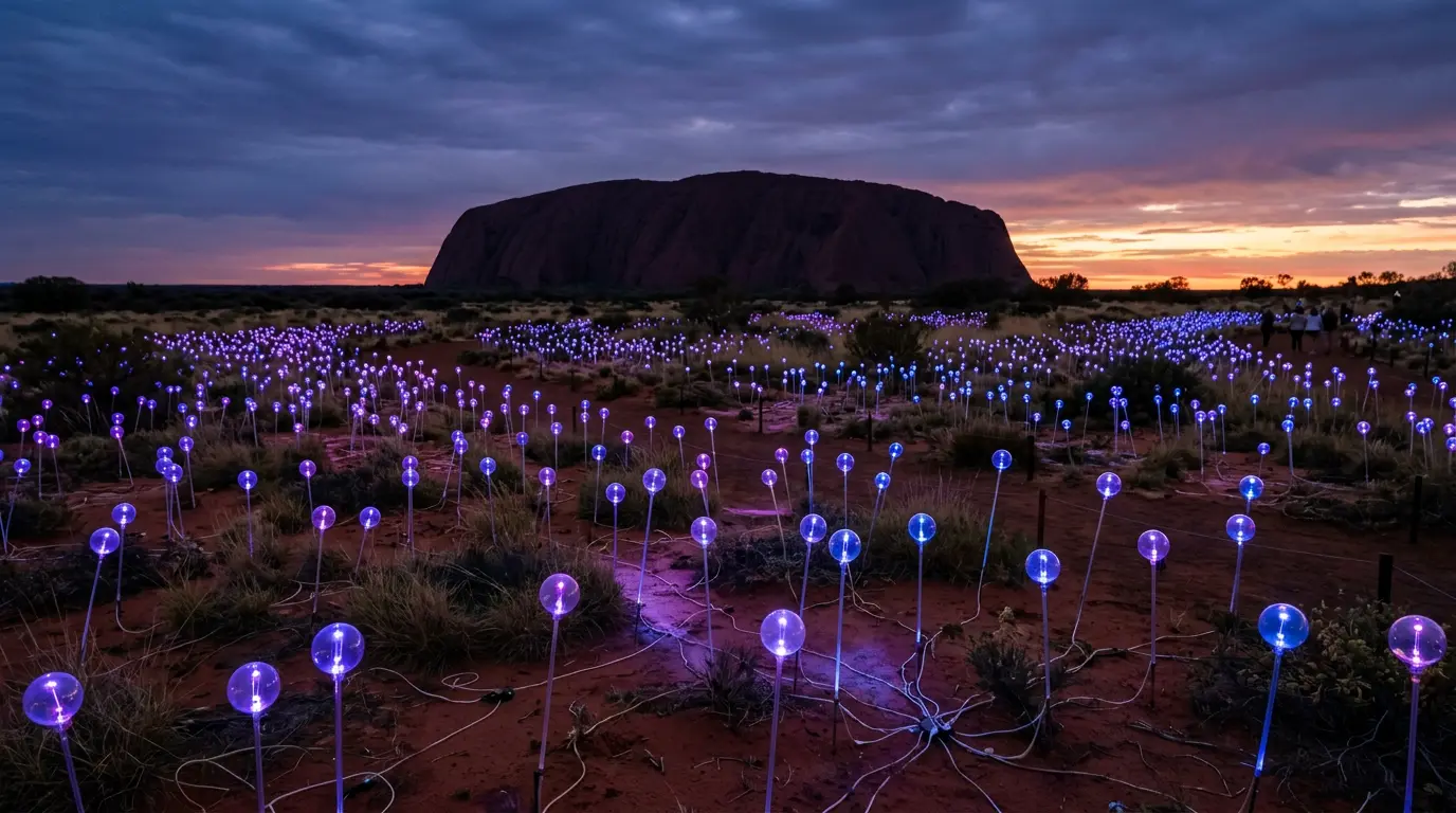 Field of Light at Uluru