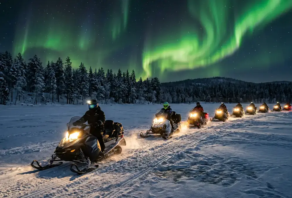 Lapland Aurora Snowmobile Tour
