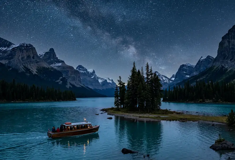 Maligne Lake Evening Cruise & Stargazing